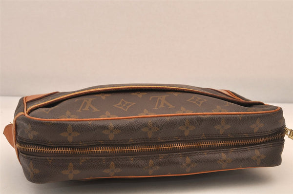 Authentic Louis Vuitton Monogram Compiegne 28 Clutch Hand Bag M51845 LV 8591M