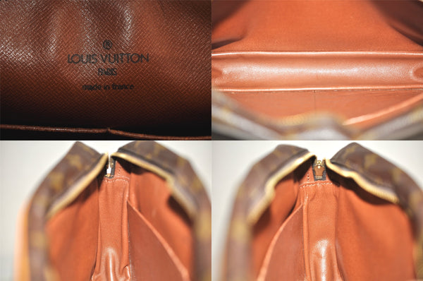 Authentic Louis Vuitton Monogram Compiegne 28 Clutch Hand Bag M51845 LV 8591M
