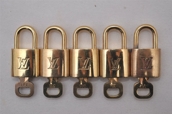 Authentic Louis Vuitton Padlock & Keys 10Set LV 8592I