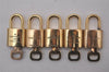 Authentic Louis Vuitton Padlock & Keys 10Set LV 8592I