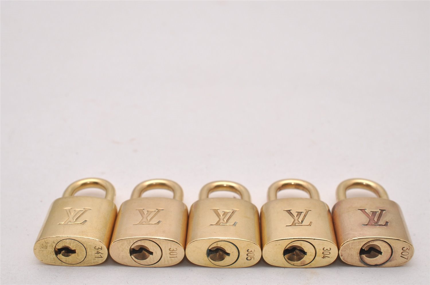 Authentic Louis Vuitton Padlock & Keys 10Set LV 8592I