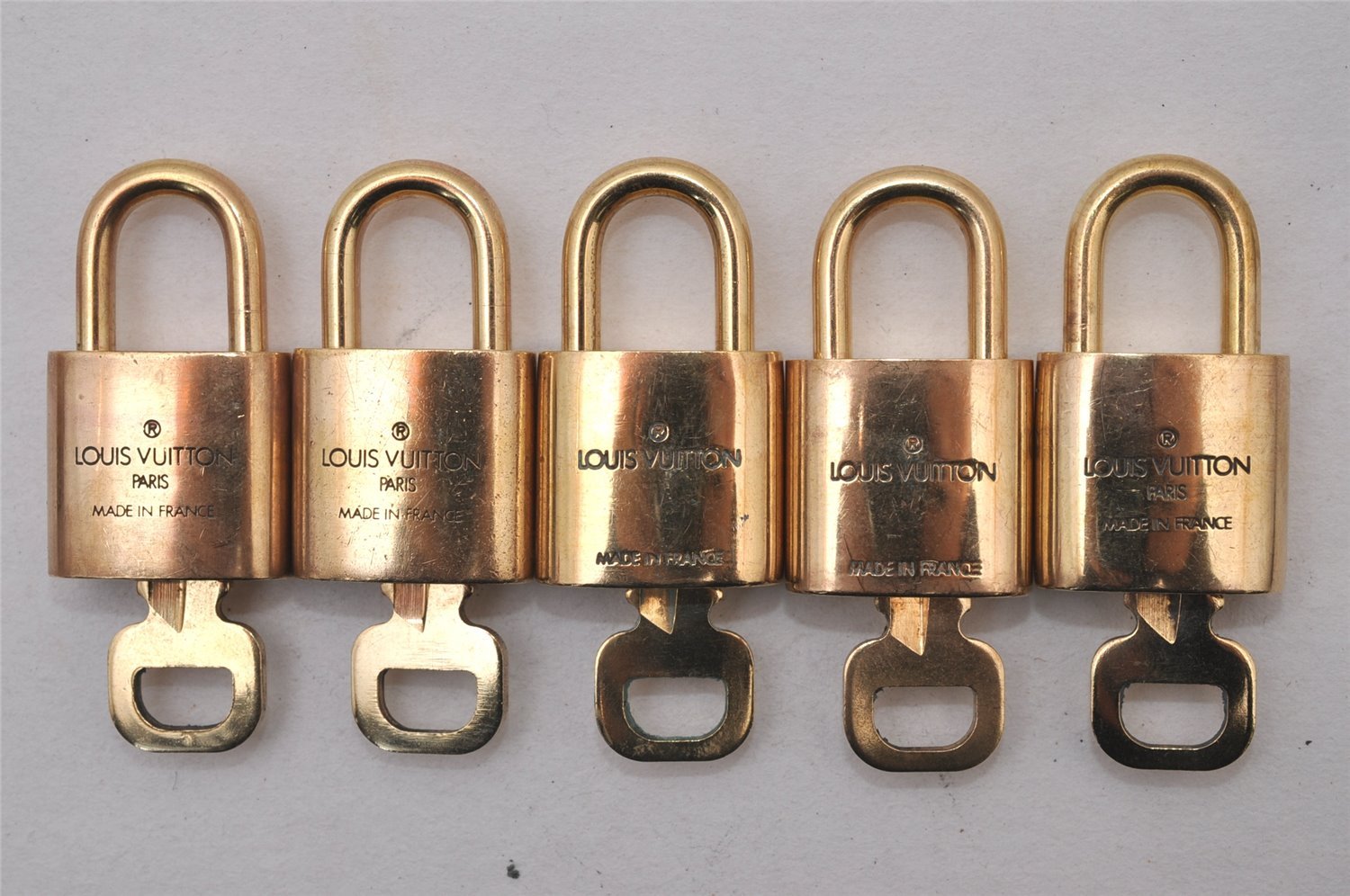 Authentic Louis Vuitton Padlock & Keys 10Set LV 8592I