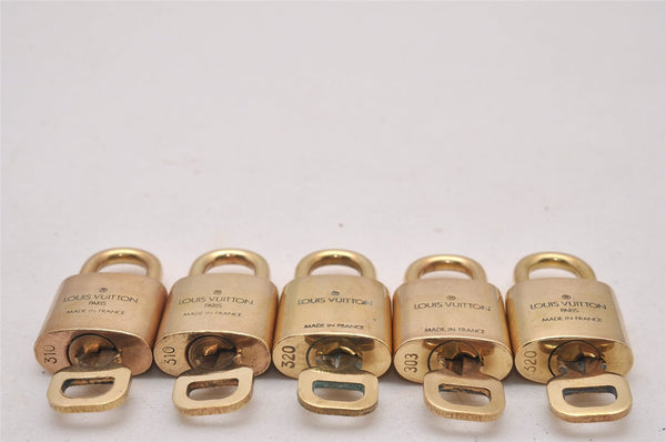 Authentic Louis Vuitton Padlock & Keys 10Set LV 8592I