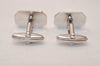 Authentic NINA RICCI Vintage Silver Tone Logo Cuffs Box 8592J