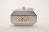 Authentic NINA RICCI Vintage Silver Tone Logo Cuffs Box 8592J