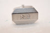 Authentic NINA RICCI Vintage Silver Tone Logo Cuffs Box 8592J