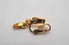 Authentic NINA RICCI Vintage Clip-on Rhinestone Earrings Gold Tone 8593J