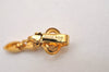 Authentic NINA RICCI Vintage Clip-on Rhinestone Earrings Gold Tone 8593J