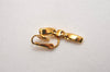 Authentic NINA RICCI Vintage Clip-on Rhinestone Earrings Gold Tone 8593J