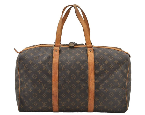 Authentic Louis Vuitton Monogram Sac Souple 45 Hand Boston Bag M41624 LV 8595I