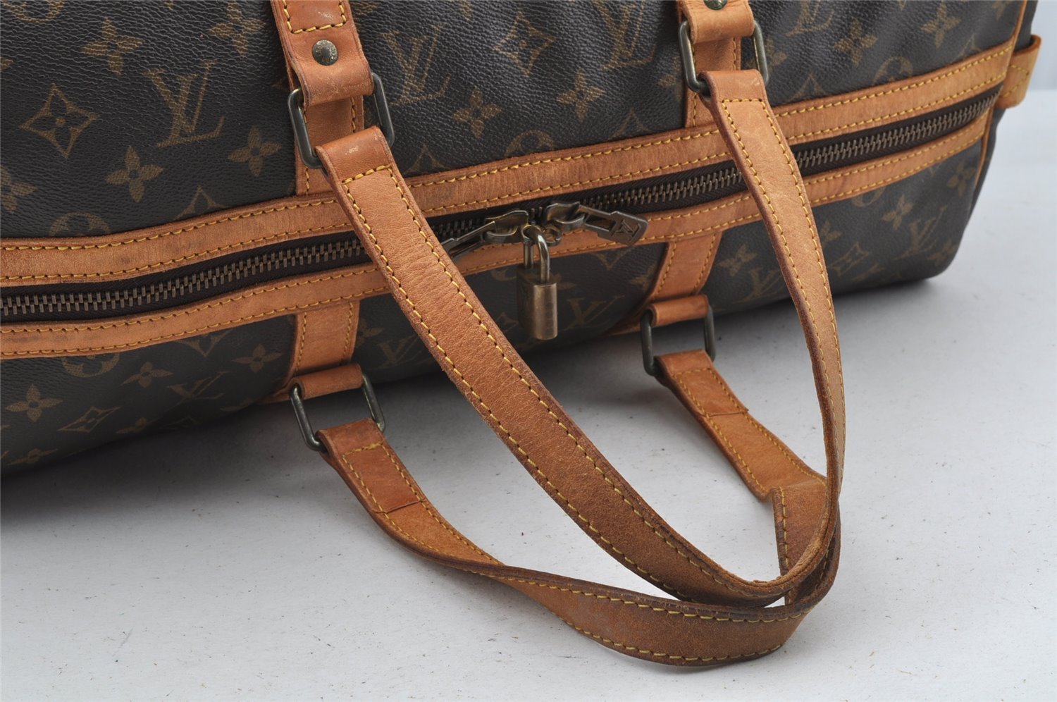 Authentic Louis Vuitton Monogram Sac Souple 45 Hand Boston Bag M41624 LV 8595I