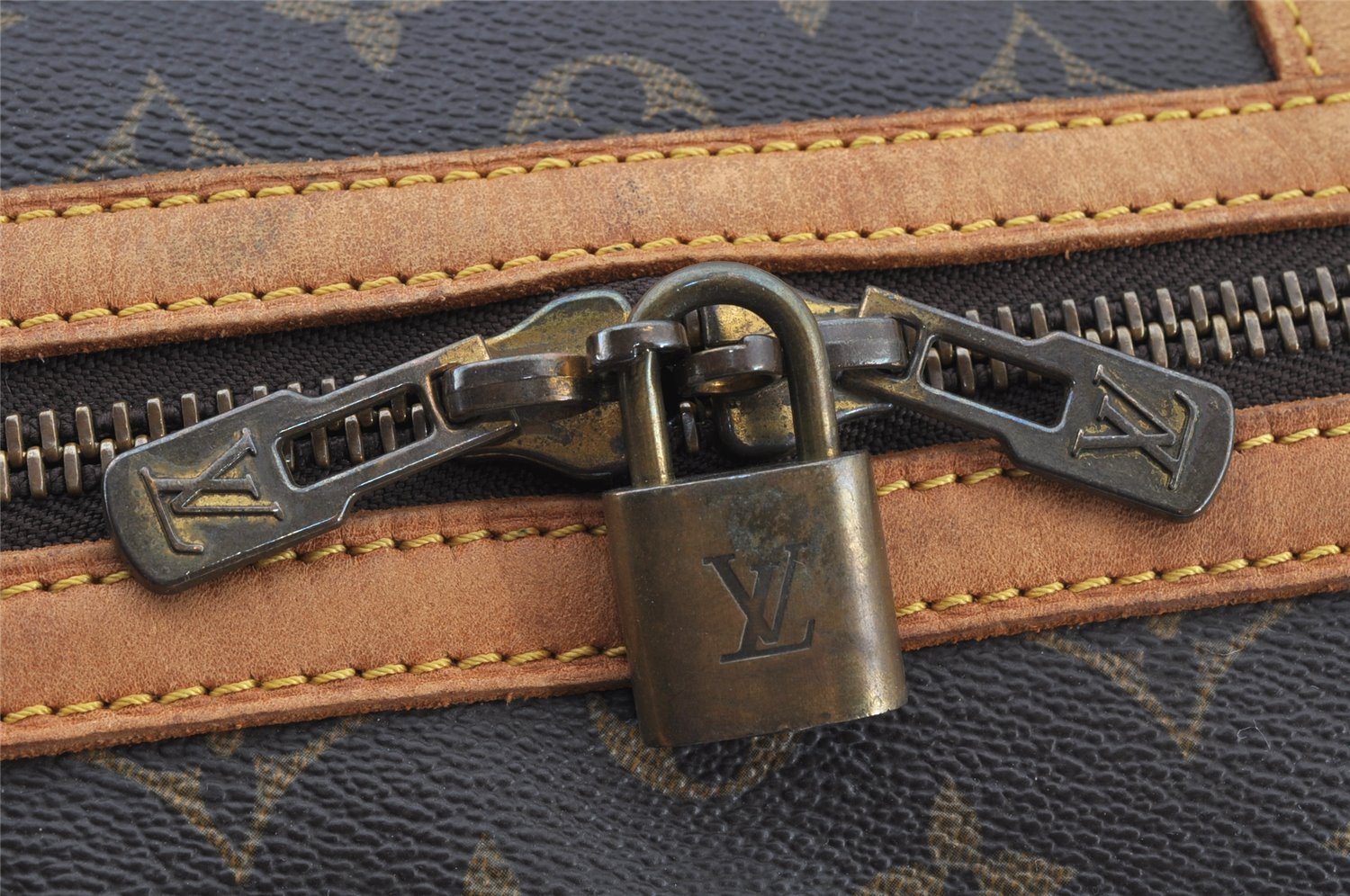 Authentic Louis Vuitton Monogram Sac Souple 45 Hand Boston Bag M41624 LV 8595I