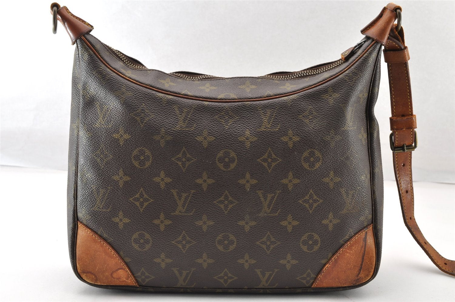 Authentic Louis Vuitton Monogram Boulogne 30 Shoulder Bag Old Model Junk 8596I