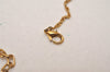 Authentic NINA RICCI Gold Tone Rhinestone Heart Chain Pendant Necklace  8596J