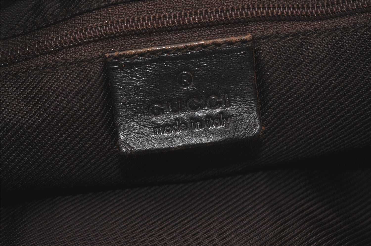 Authentic GUCCI Web Sherry Line Jackie Shoulder Bag Canvas Leather Brown 8597I