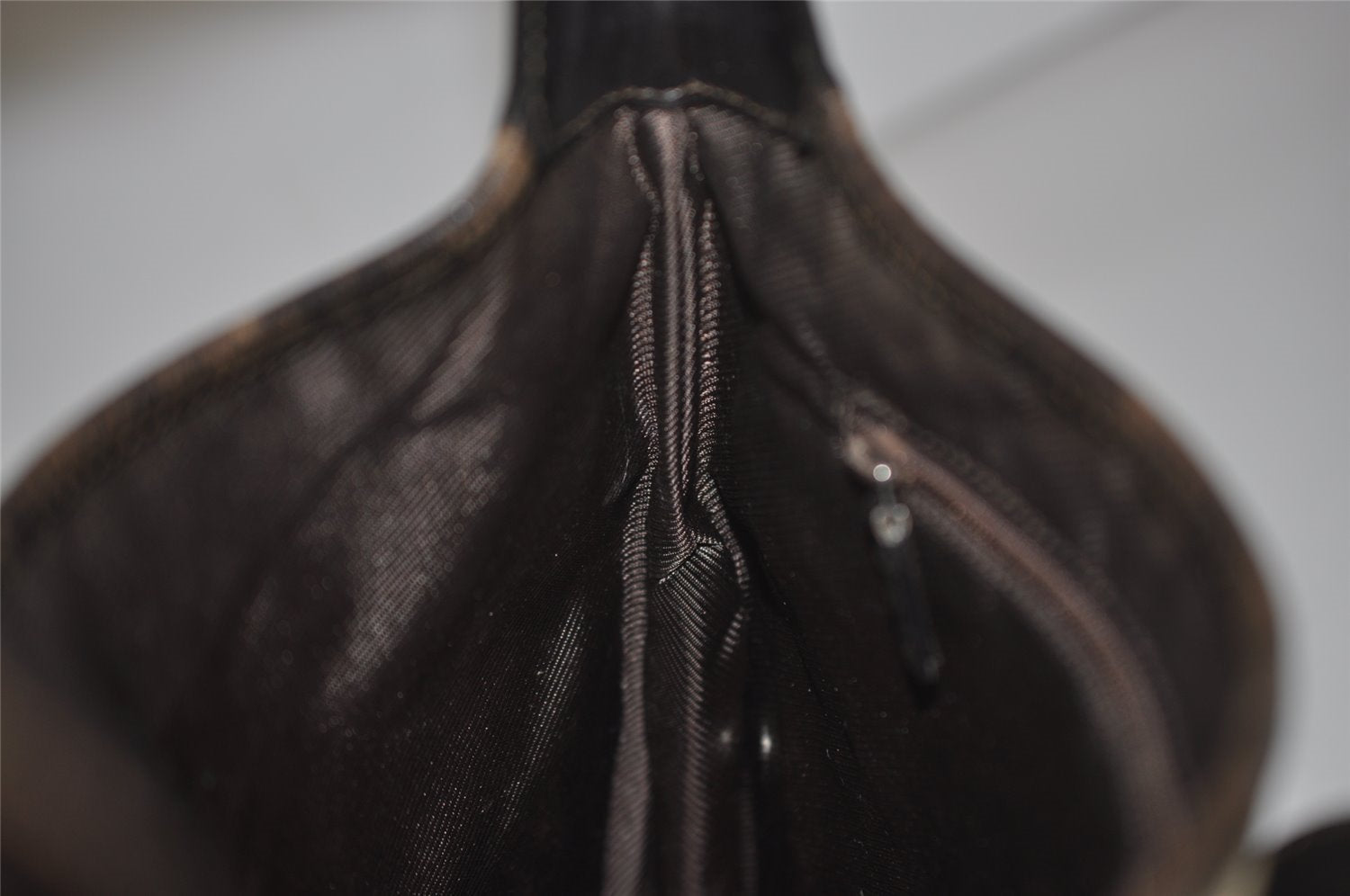 Authentic GUCCI Web Sherry Line Jackie Shoulder Bag Canvas Leather Brown 8597I