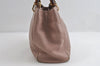 Authentic GUCCI Bamboo Shopper Small 2Way Hand Bag Leather 336032 Pink 8598I