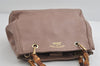 Authentic GUCCI Bamboo Shopper Small 2Way Hand Bag Leather 336032 Pink 8598I