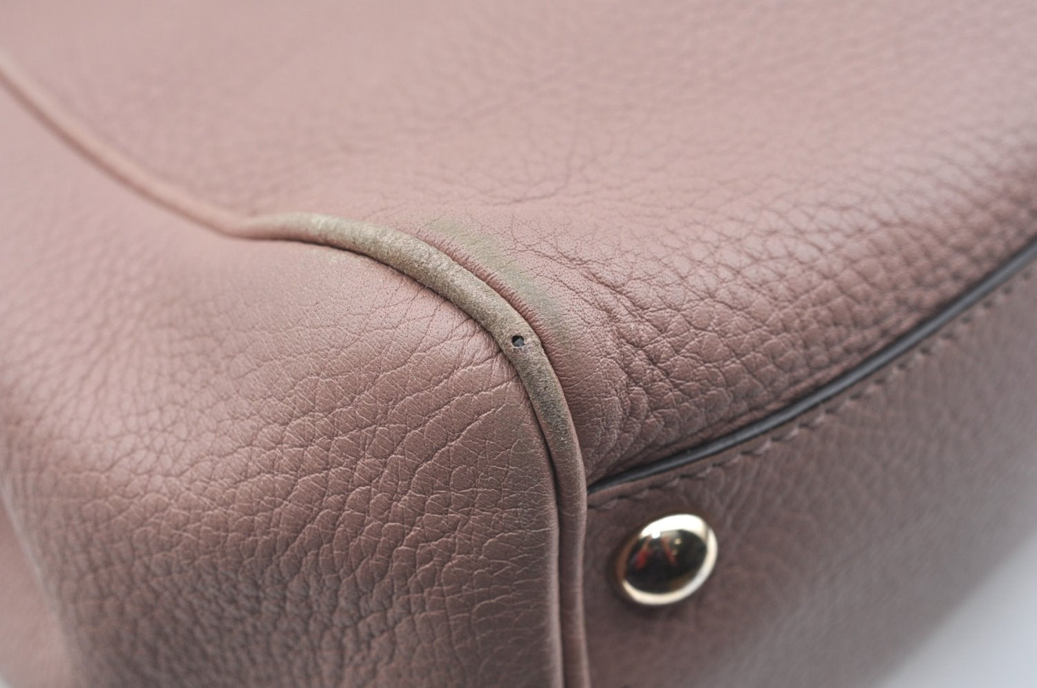 Authentic GUCCI Bamboo Shopper Small 2Way Hand Bag Leather 336032 Pink 8598I