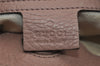 Authentic GUCCI Bamboo Shopper Small 2Way Hand Bag Leather 336032 Pink 8598I