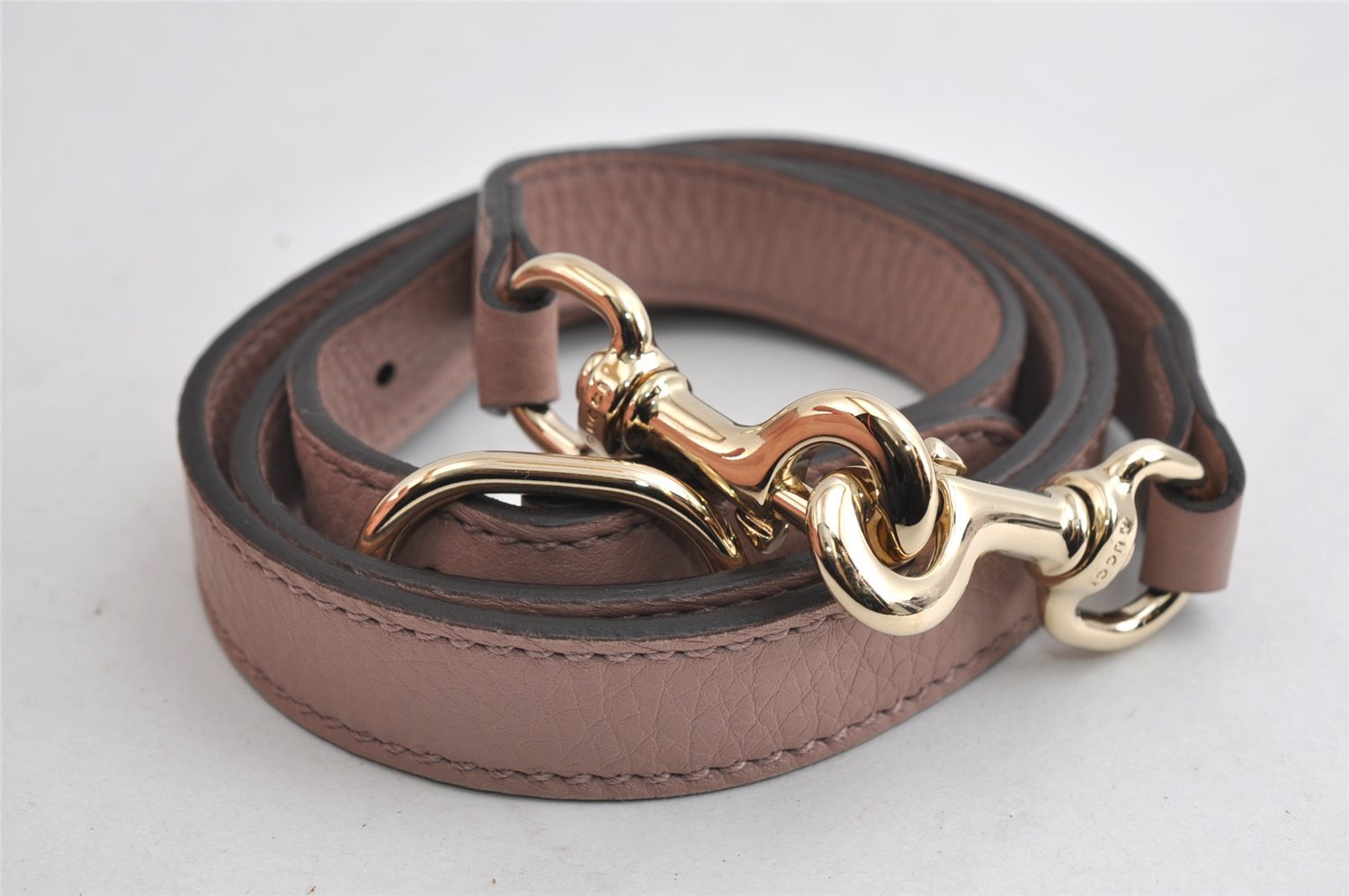 Authentic GUCCI Bamboo Shopper Small 2Way Hand Bag Leather 336032 Pink 8598I