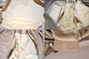 Authentic Chloe Paddington Vintage Leather Shoulder Hand Bag Beige 8598M