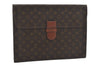 Authentic Louis Vuitton Monogram Poche Ministre Document Case M53445 LV 8599I
