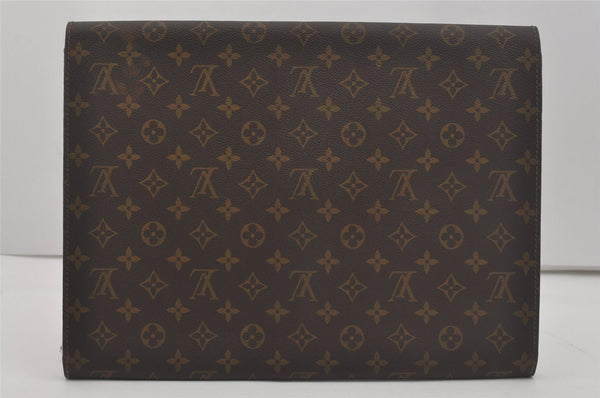 Authentic Louis Vuitton Monogram Poche Ministre Document Case M53445 LV 8599I