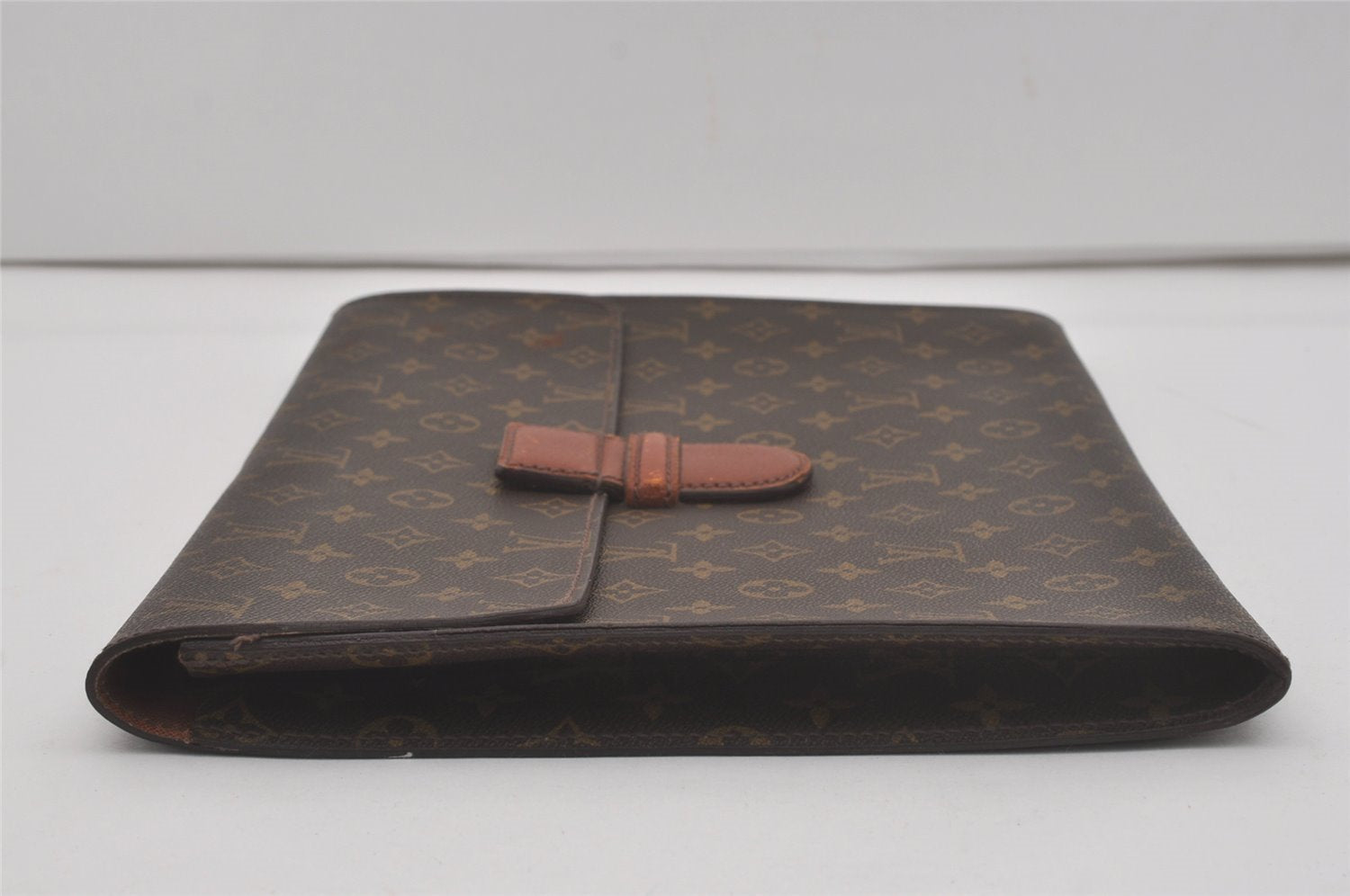 Authentic Louis Vuitton Monogram Poche Ministre Document Case M53445 LV 8599I