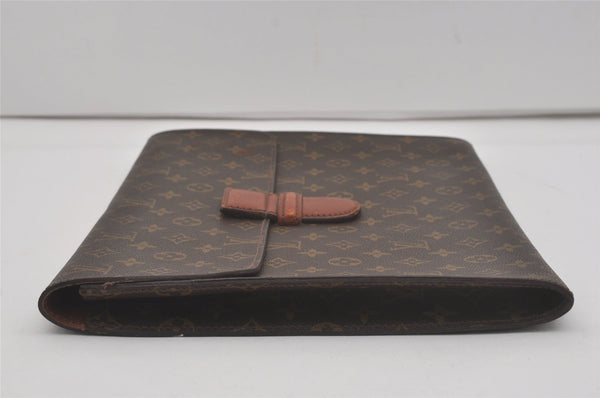 Authentic Louis Vuitton Monogram Poche Ministre Document Case M53445 LV 8599I
