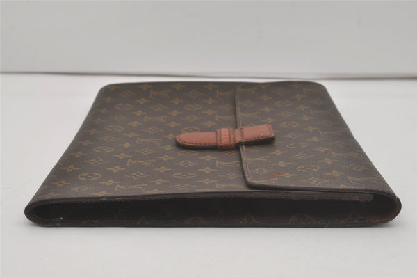 Authentic Louis Vuitton Monogram Poche Ministre Document Case M53445 LV 8599I