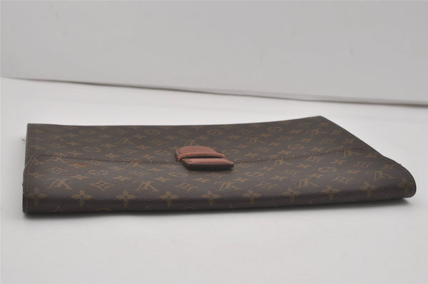 Authentic Louis Vuitton Monogram Poche Ministre Document Case M53445 LV 8599I
