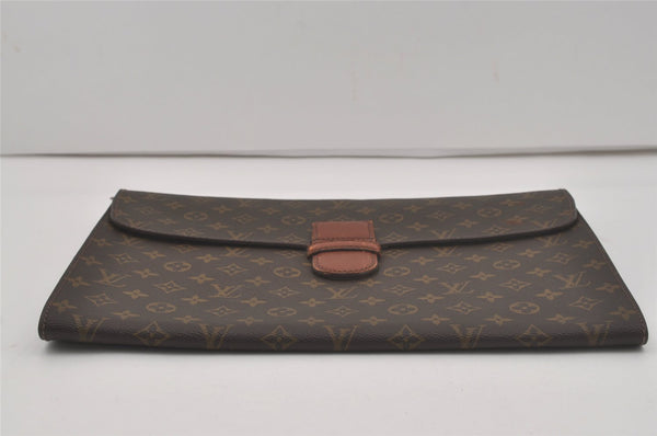 Authentic Louis Vuitton Monogram Poche Ministre Document Case M53445 LV 8599I