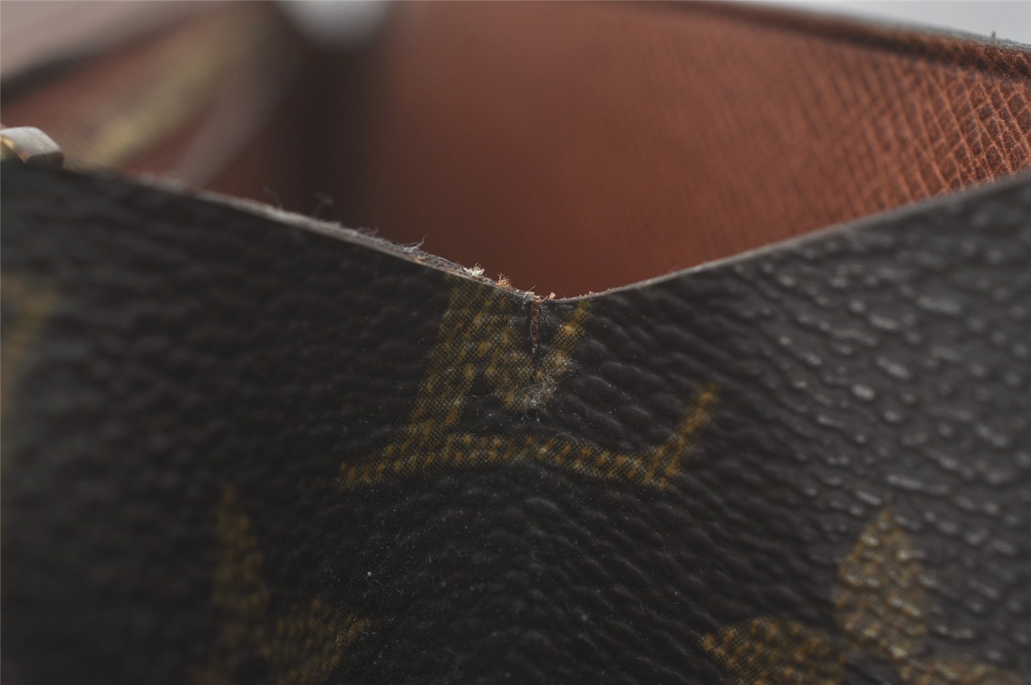 Authentic Louis Vuitton Monogram Poche Ministre Document Case M53445 LV 8599I