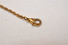 Authentic NINA RICCI Vintage Gold Tone Rhinestone Chain Pendant Necklace  8600J