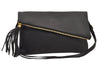 Authentic GIVENCHY Leather 2Way Shoulder Cross Body Clutch Bag Purse Black 8601M