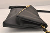 Authentic GIVENCHY Leather 2Way Shoulder Cross Body Clutch Bag Purse Black 8601M