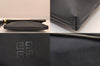 Authentic GIVENCHY Leather 2Way Shoulder Cross Body Clutch Bag Purse Black 8601M