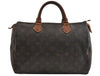 Authentic Louis Vuitton Monogram Speedy 30 Hand Boston Bag M41526 LV 8602I