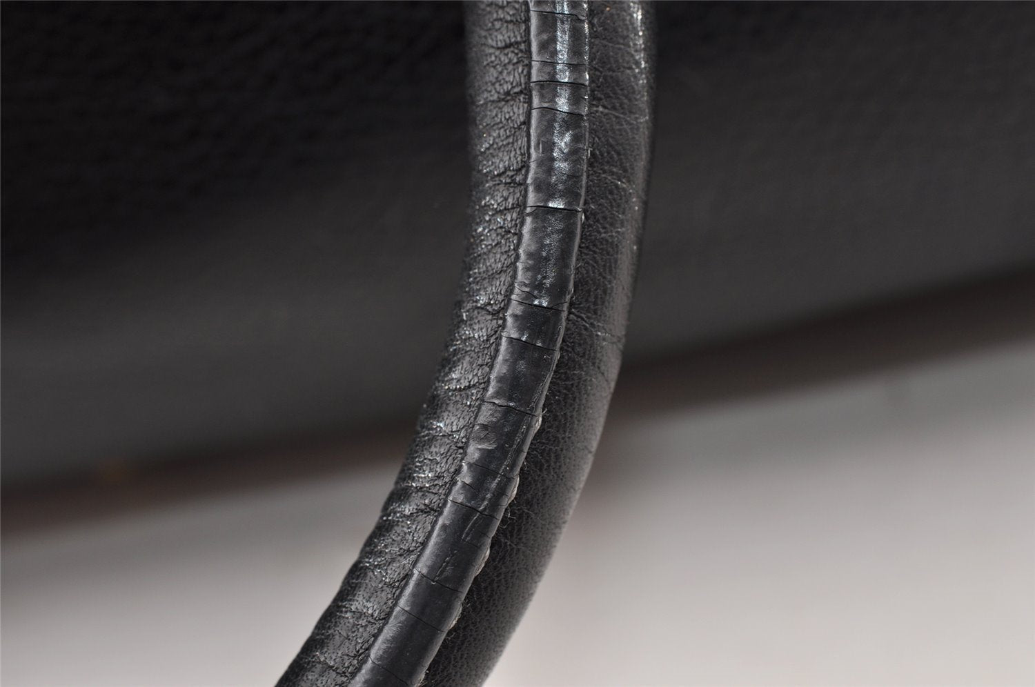 Authentic Chloe Paddington Leather Shoulder Hand Bag Black 8603I