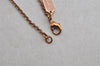 Authentic COACH Vintage Rhinestone Heart Chain Pendant Necklace Pink Gold 8603J