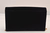 Auth GIVENCHY Vintage Suede Leather Chain Shoulder Hand Bag Purse Black 8603M