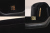Auth GIVENCHY Vintage Suede Leather Chain Shoulder Hand Bag Purse Black 8603M