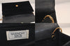 Auth GIVENCHY Vintage Suede Leather Chain Shoulder Hand Bag Purse Black 8603M