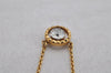 Authentic COACH Vintage Rhinestone Chain Pendant Necklace Gold 8604J