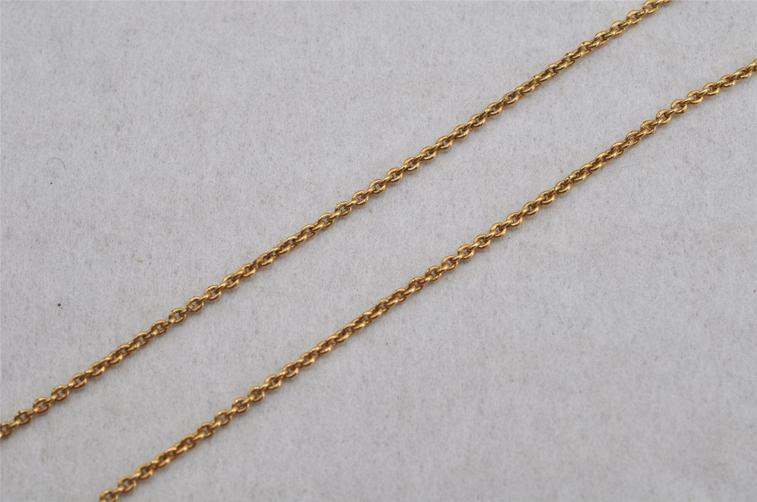 Authentic COACH Vintage Rhinestone Chain Pendant Necklace Gold 8604J