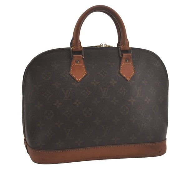 Authentic Louis Vuitton Monogram Alma Hand Bag Purse M51130 LV 8606I