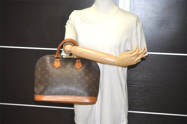 Authentic Louis Vuitton Monogram Alma Hand Bag Purse M51130 LV 8606I