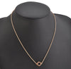 Authentic COACH Rhinestone Chain Pendant Necklace Pink Gold 8606J