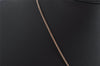 Authentic COACH Rhinestone Chain Pendant Necklace Pink Gold 8606J